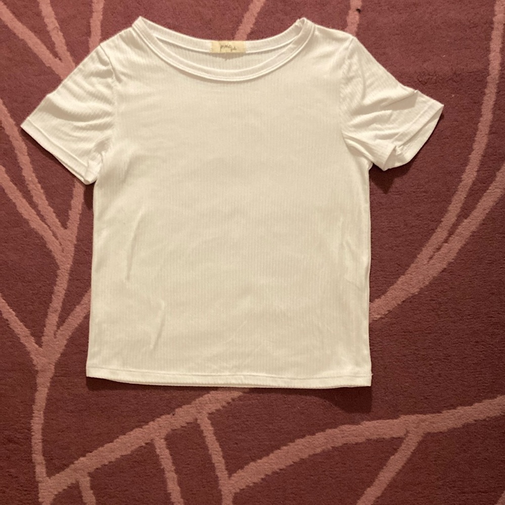White Pinc girls tee shirt
